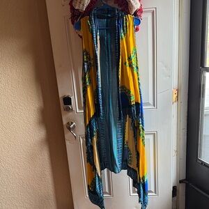 Vibrant Yellow and Blue Women's Vest